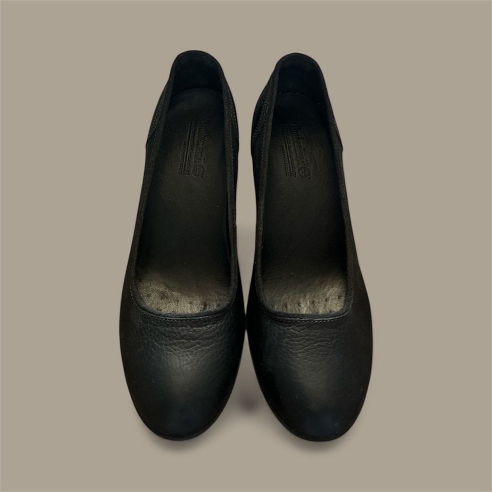 Timberland Classic Black Leather Pumps